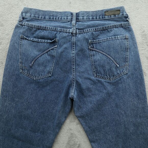 Ring of Fire Jeans Men Fits 35x29 (Size 36x30) Blue Slim Straight Denim - Picture 15 of 16